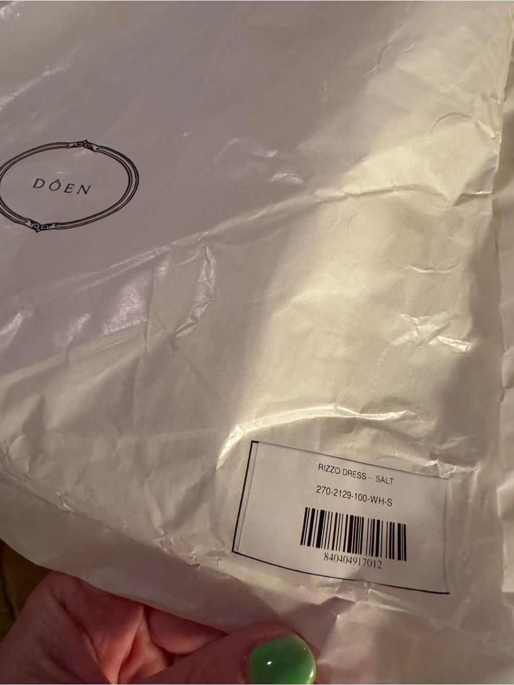 NWT Doen Rizzo Dress Salt White Organic Cotton Smocked Mini Dress - Picture 6 of 6